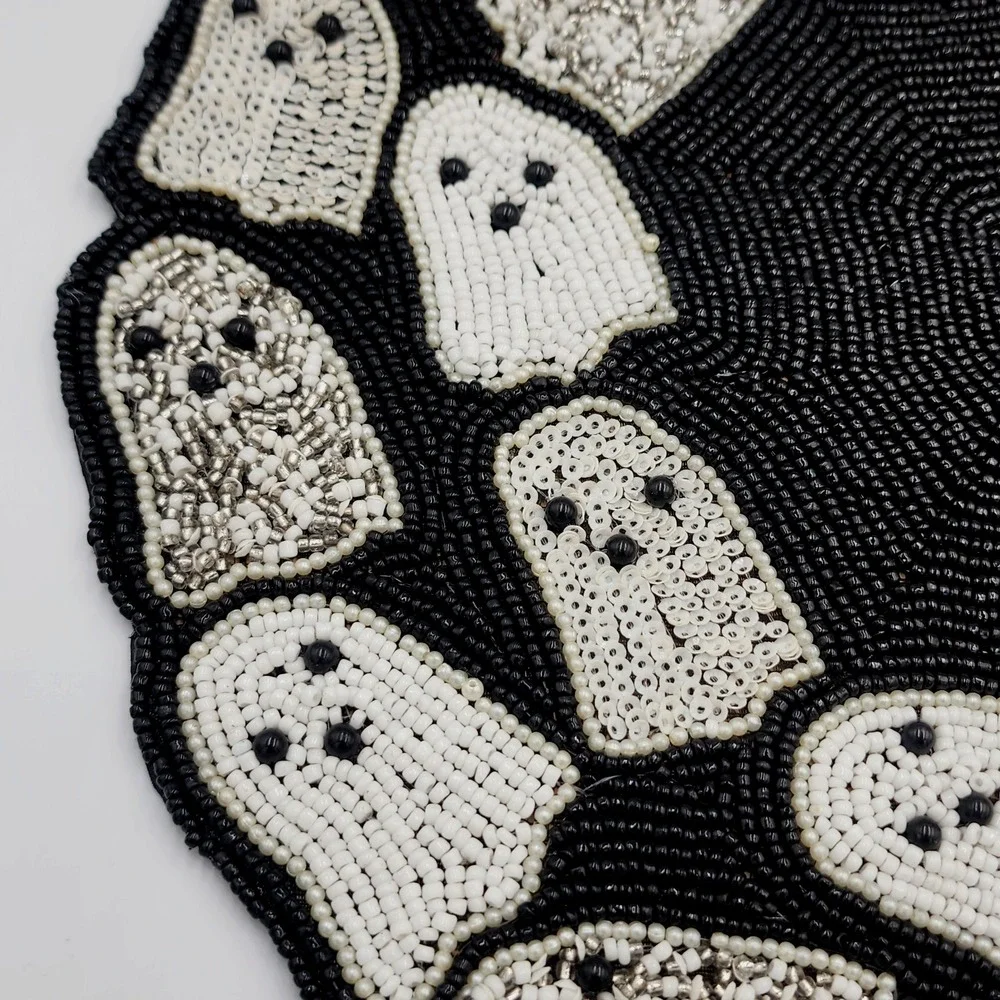 Rachel Zoe Beaded Ghosts Charger Placemats 15